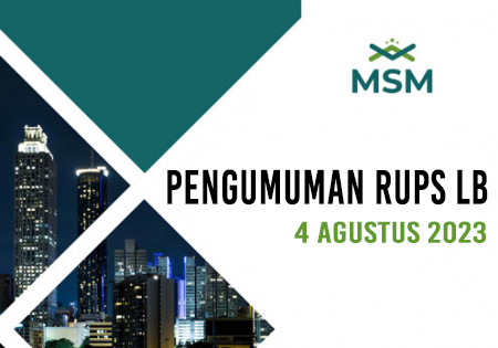 Pengumuman RUPS LB 4 Agustus 2023